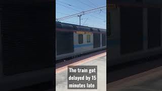 Coimbatore express train got delayed by 15 minutes late Hui 🚉