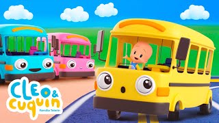Las ruedas del bebé autobús  🚌 de Cleo y Cuquín Canciones infantiles