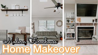 DIY Modern Farmhouse Home Makeover on a Budget
