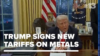 President Trump calls for new tariffs on steel, aluminum