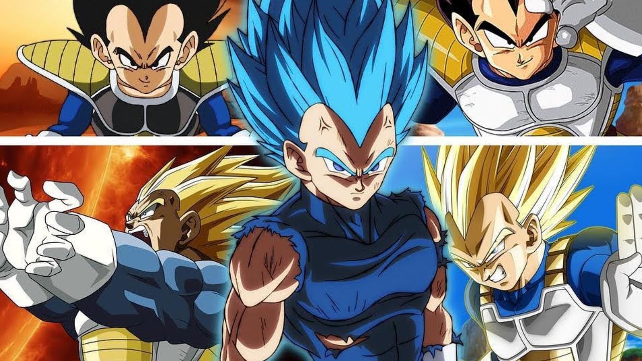 Vegeta All Forms And Transformations [Remastered HD] - YouTube