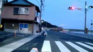 ブレ注意　自転車動画　左折巻き込みには気をつけよう