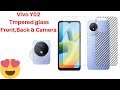 Vivo Y02 Front,Back And Camera Tempered Glass Screen Protector How to Apply Tempered Glass