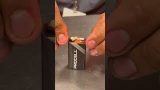 How to Light a Cigarette with no lighter using a 9v battery and a small spring wire🔥🚬