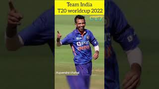 ICC T20 worldcup 2022 India team final squad #shorts #t20worldcup2022