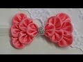 How to make kanzashi hair bow,Diy ribbon bow,baby headband tutorial How to make kanzashi hair bow,Diy ribbon bow,baby headband tutorial