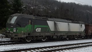 ELL open wagons freight train, Locomotive: Simens Vectron 9180 6193 239-1, Gomirje 11.12.2022