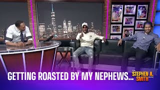 Stephen A. Smith gets roasted by his nephews live on air