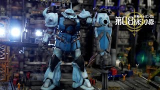 MG MS-07B3 GOUF CUSTOM  Review (painted gunpla) ガンプラ全塗装!