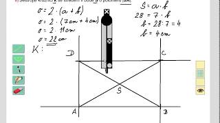 Opakování (rýsování obdélníku), Geometrie pro 5.roč., str. 30, cv. 4