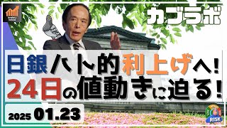 【カブラボ】1/23 日銀いよいよハト派的利上げへ！24日以降の日経平均の株価動向に迫ります！