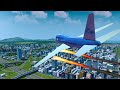 Realistic Airplane Crashes Into Town, Are Crashes Survivable ? | Besiege