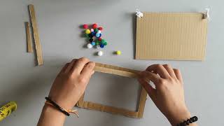 🖍️ Kids Craft: DIY Cardboard Photo Frame 🖼️