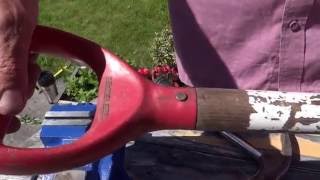 How to repair a spade handle.