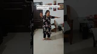 Bharatanatyam Korvai Adavu Lesson 4 Part 1 #shorts #bharatanatyam #shortvideo