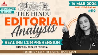 14 March The Hindu Editorial Analysis | The Hindu Vocabulary for Bank, SSC & Other Exams