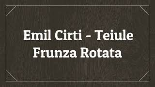 EMIL CIRTI   TEIULE FRUNZA ROTATA  High Quality 1080p