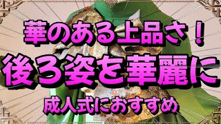 【振袖帯結び 2024年】華のある上品さ！！後ろ姿を華麗に 成人式におすすめ【簡単帯結び】