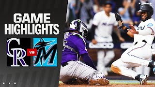 Rockies vs. Marlins Game Highlights (4/30/24) | MLB Highlights