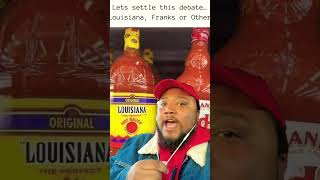 Frank's red hot sauce or ￼Louisiana hot sauce #youtubeshorts #foodie