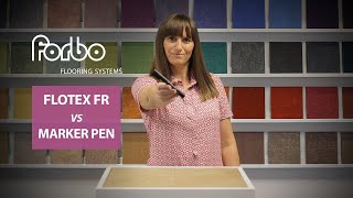 Flotex FR vs Marker Pen – Marine | Forbo Flooring Systems