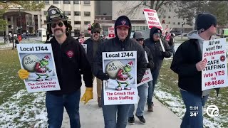 Firefighters rally in Lansing to raise awareness of shortages across Michigan