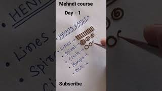 Mehndi Class -1 #mehandi #viral #shortsviral #shorts