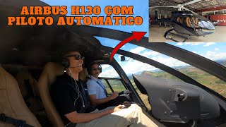 Voo no HELICÓPTERO com PILOTO AUTOMÁTICO ! AIRBUS H130. Bh/Muriaé