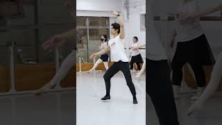 先生のジャンプ力に憧れる...【大人バレエ】石川龍之介先生/バレエ初級クラス　#ballet ＃バレエ #大人バレエ