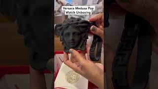 Unboxing VERSACE Unisex Medusa Pop black silicone watch #versace#versacewatch#unboxing#viralshorts