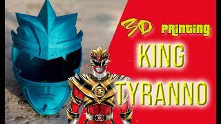 3D Printing King Tyranno Ranger Helmet #3Dprinting #powerrangers #tutorial