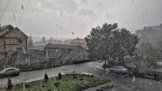 Сильна гроза з градом накрила Хмельницький!⛈/04.08.2021