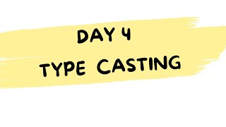 🔰 Python Day 4: Type Casting Explained (With Real-Life Examples)