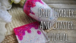 Epoxy Drip Tumbler and Coaster Tutorial