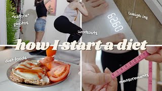 Diet vlog | how to start a diet, what I do to lose weight [00]
