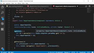Angular 8 Tutorial 26 paramMap Observable