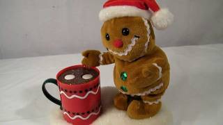 GEMMY HOT COCOA \u0026 GINGERBREAD MAN CHRISTMAS CAROLERS