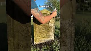 Jacob (correction) Hersh 1795 - 1887 #cleaning #cemetery #satisfying #asmr #grave #headstonecleaning