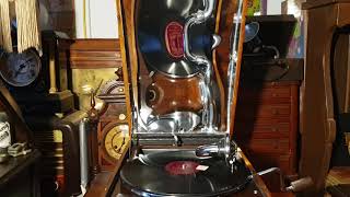 Orange Blossom Time. Hollywood Dance Orchestra. Embassy 78rpm. HMV Custom 102 Portable Gramophone