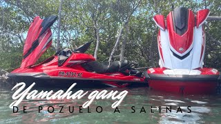 CORRIENDO JETSKI DE POZUELO A SALINAS PR EL MAR PLATOO!