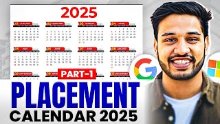 Placement \u0026 Internship Calendar 2025 | Off-Campus Hiring | Which company hires when | Kushal Vijay