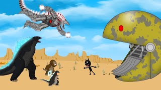 Rescue TEAM Godzilla & KONG From EVOLUTION OF PACMAN: Who Will Win | Godzilla Cartoon Compilation