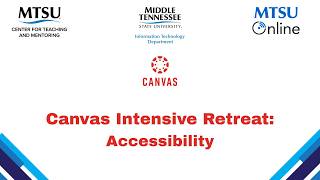 Canvas Intensive Retreat: Accessibility