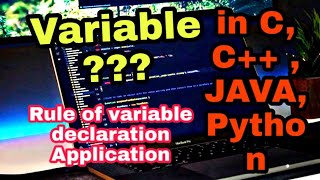 Variable and Rule of variable declaration in C,C++,JAVA,Python(java allow $ symbol)