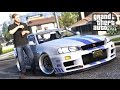 GTA 5 - PAUL WALKER MOD + INSANE DRIFT NISSAN R34 GTR