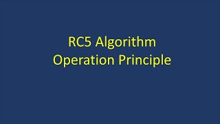 RC5 Algorithm Operation Principle