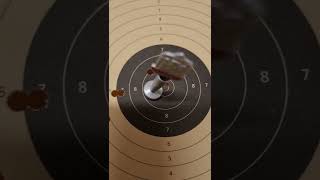 How to use an outwards scoring gauge on a paper target after an air pistol match