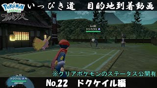 【いっぴき道攻略】No.22 ドクケイル編【Pokémon LEGENDS アルセウス】