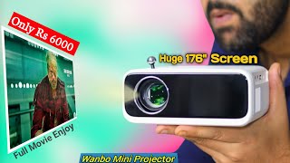 🆕Wanbo Mini Projector (Upgraded) | Portable LED Projector Under Rs 7000 Unboxing \u0026 Review |