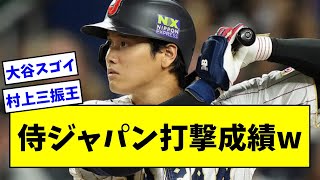 【大谷がMVPは納得】WBCでの侍ジャパン打撃成績wwwwwwwwwww【なんJ反応】【プロ野球反応集】【2chスレ】【5chスレ】